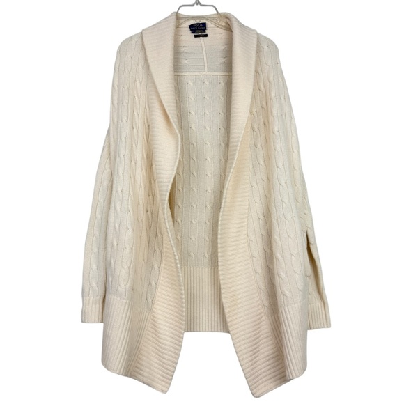 Polo Ralph Lauren Cashmere Shawl Oversized Cardigan Sweater - Picture 2 of 9
